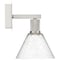 Access Lighting Port Nine Martini, Martini LED Wall Sconce, Brushed Steel Finish, Seeded Glass 63143LEDD-BS/SDG - alternate 7
